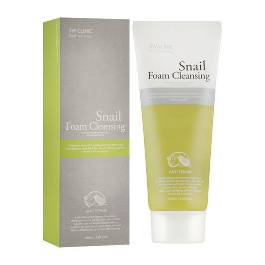3W Clinic Snail Foam Cleansing - Miessential