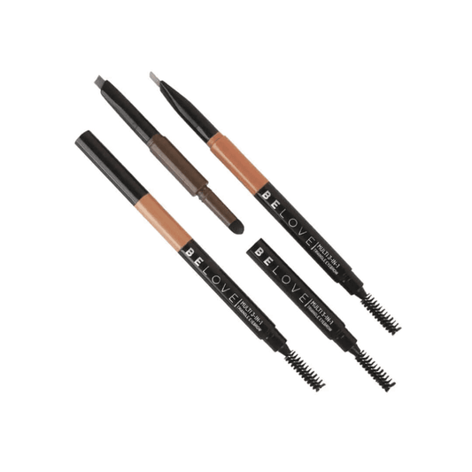 Belove Multi 3 in 1 Triple Eyebrow Grey Brown - Miessential