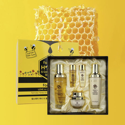 Farmstay Honey and Gold Skin Care 3-Piece Set - Miessential