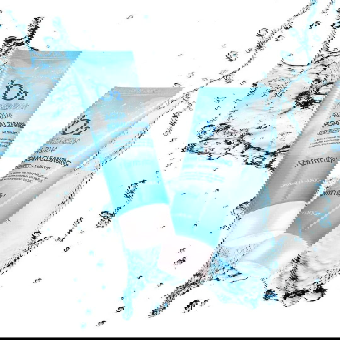 Farmstay O2 Premium Aqua Foam Cleansing - Miessential