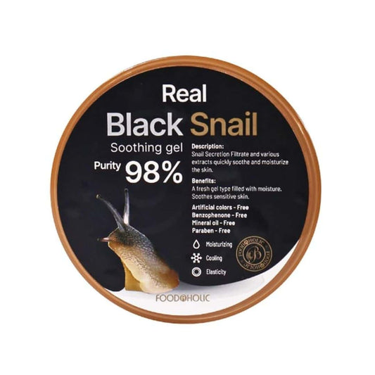 Foodaholic Real Black Snail Soothing Gel Purity 98%