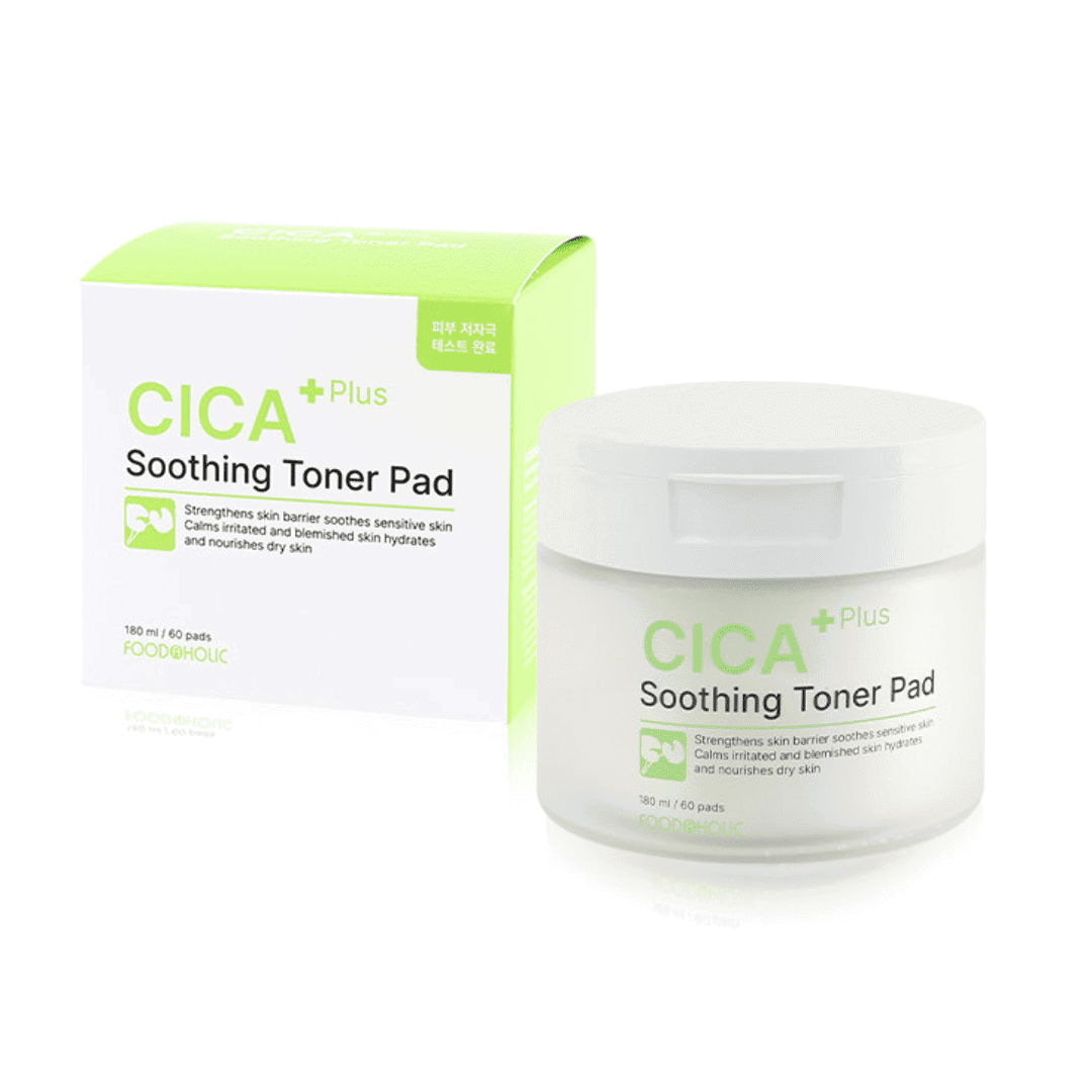 Foodaholic Cica Plus Soothing Toner Pad - Miessential