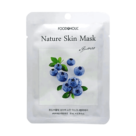 Foodaholic Nature Skin Mask Blueberry (10 PCS) - Miessential