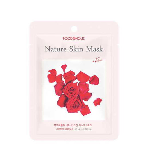 Foodaholic Nature Skin Mask Rose (10 PCS) - Miessential