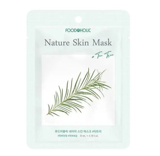 Foodaholic Nature Skin Mask Tea Tree (10 PCS) - Miessential