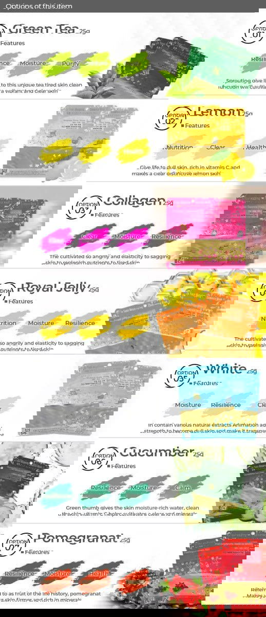 Ja Yeon Mapping Cucumber Restoring Mask (5 PCS) - Miessential