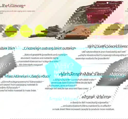 Ja Yeon Mapping Red Ginseng Anti-Inflammatory Mask (5 PCS) - Miessential