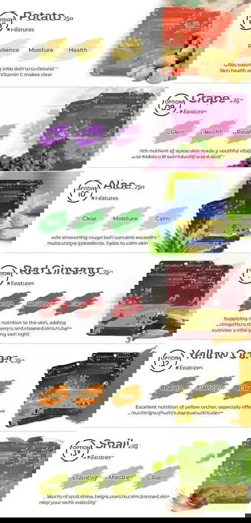 Ja Yeon Mapping Yellow Ochre Anti-Inflammatory Mask (5 PCS) - Miessential