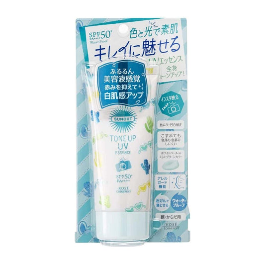 Kosé Suncut Tone Up UV Essence Mint Green SPF50+ PA++++