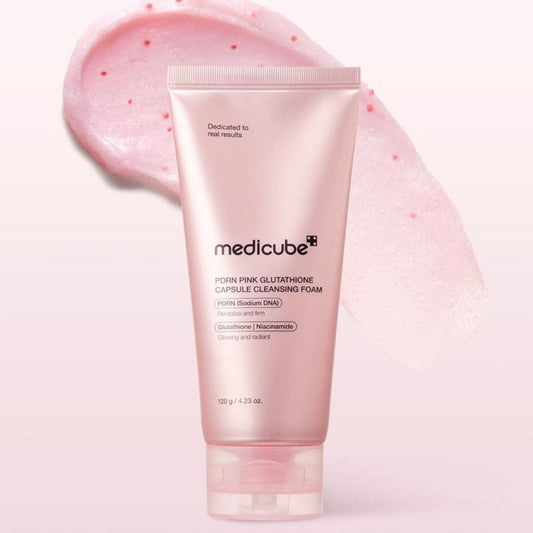 Medicube PDRN Pink Glutathione Capsule Cleansing Foam