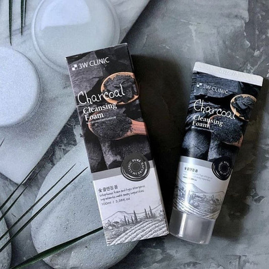 3W Clinic Charcoal Cleansing Foam Miessential