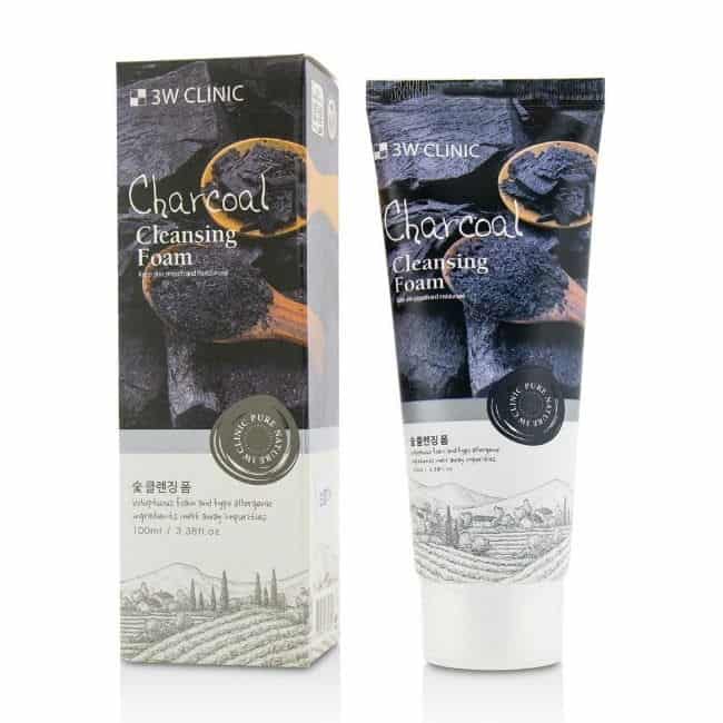 3W Clinic Charcoal Cleansing Foam