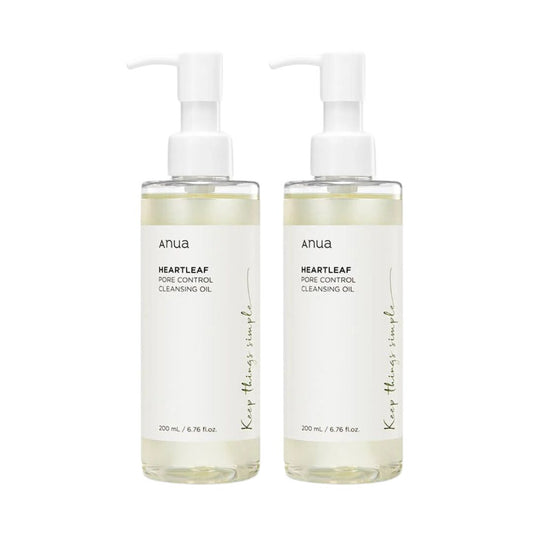 Anua Heartleaf Pore Control Cleansing Oil 200ml Double Set