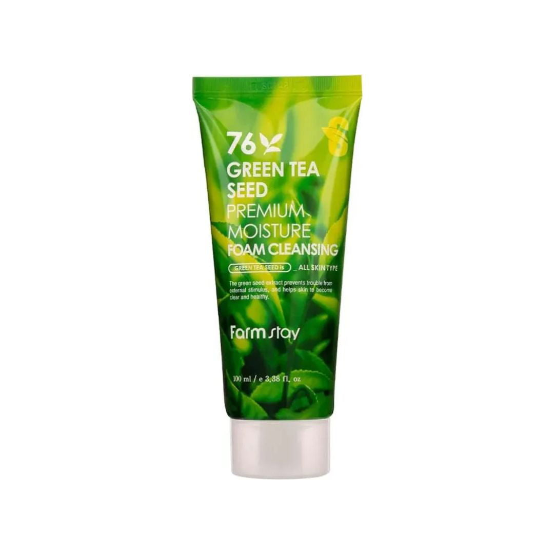 FARMSTAY GREEN TEA SEED PREMIUM MOISTURE FOAM CLEANSING