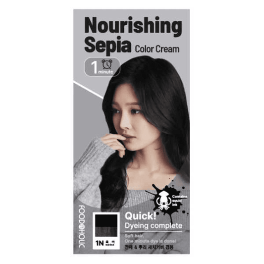 Foodaholic Nourishing Sepia 1 Min Hair Color 1N Real Black MiessentialStore