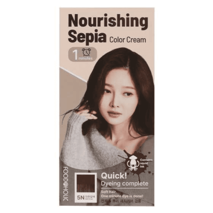Foodaholic Nourishing Sepia 1 Min Hair Color 5N Dark Brown MiessentialStore