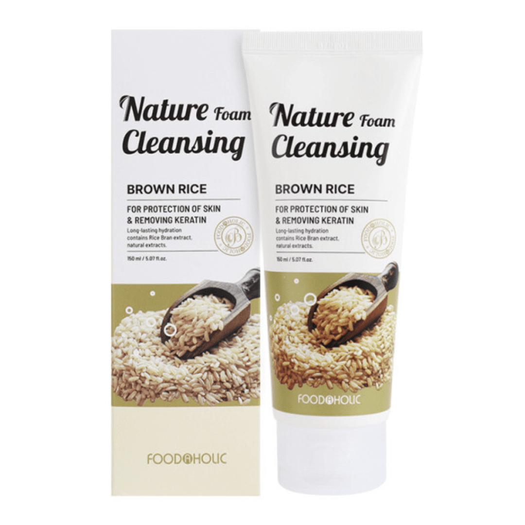 Foodaholic Nature Cleansing Foam Brown Rice MiessentialStore