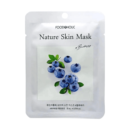 Foodaholic Nature Skin Mask Blueberry(10 PCS) MiessentialStore