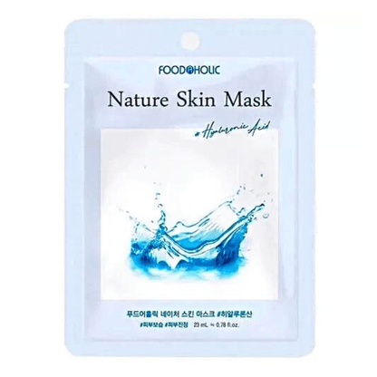 Foodaholic Nature Skin Mask Hyaluronic Acid(10 PCS) MiessentialStore