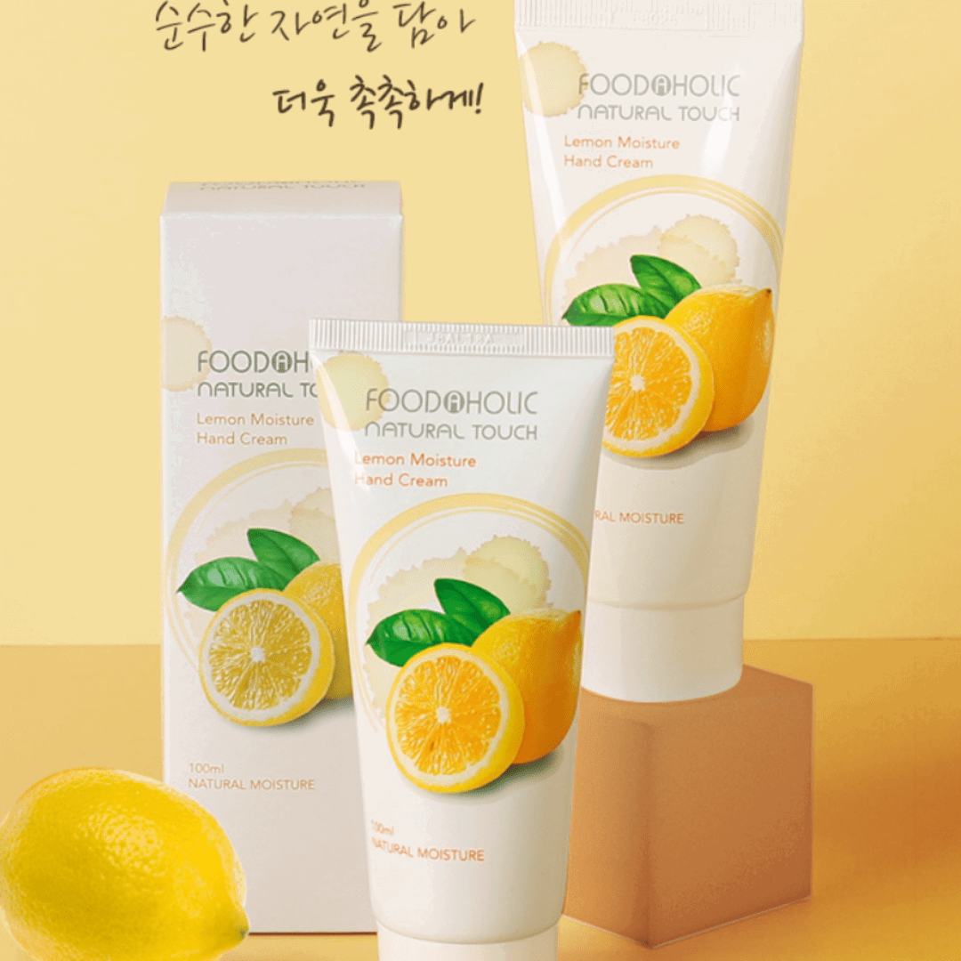 Foodaholic Natural Touch Lemon Moisture Hand Cream - Miessential