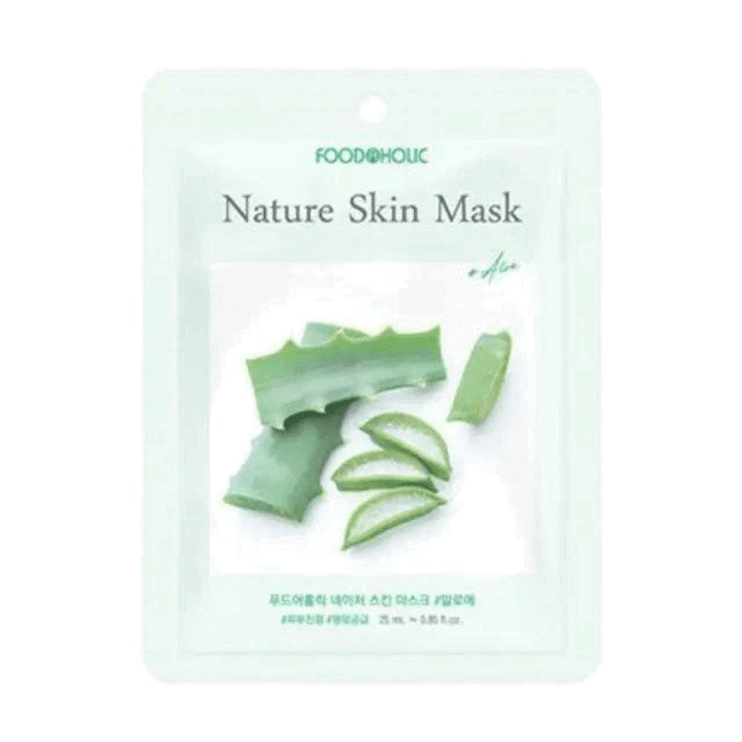 Foodaholic Nature Skin Mask Aloe (10 PCS) - Miessential