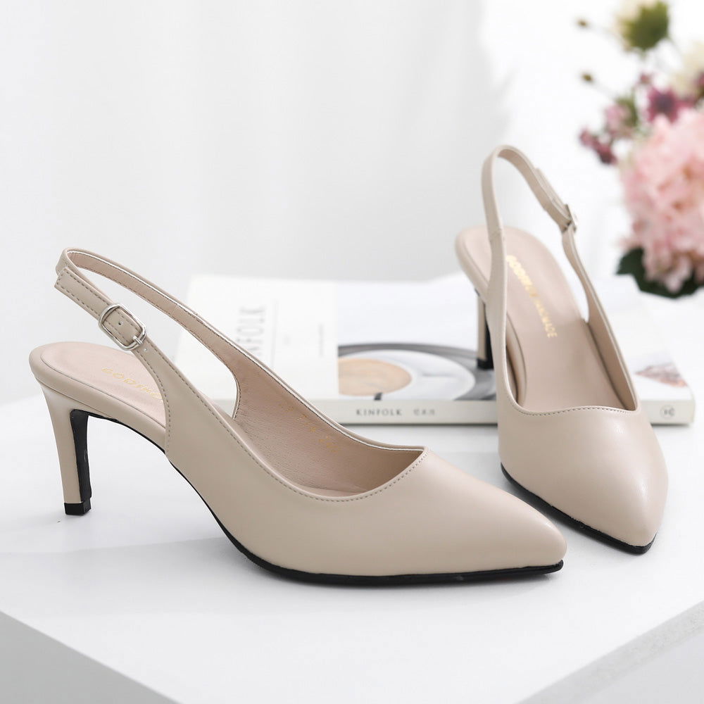 Godshoe Rogia Stiletto Slingback Pumps - Miessential