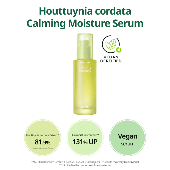 Goodal Heartleaf Calming Moisture Serum - Miessential