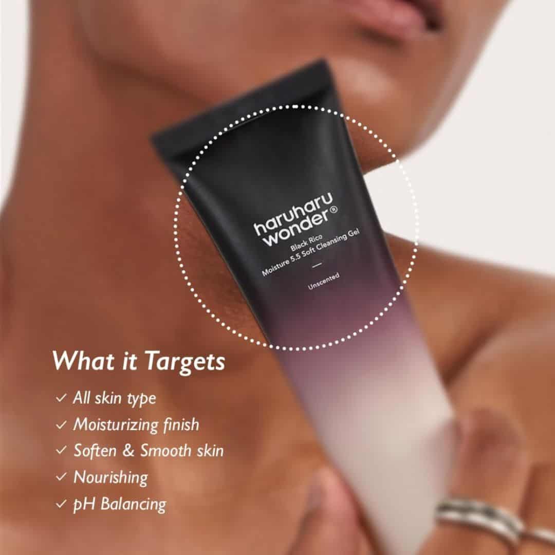 Haruharu Wonder Black Rice Moisture 5.5 Soft Cleansing Gel
