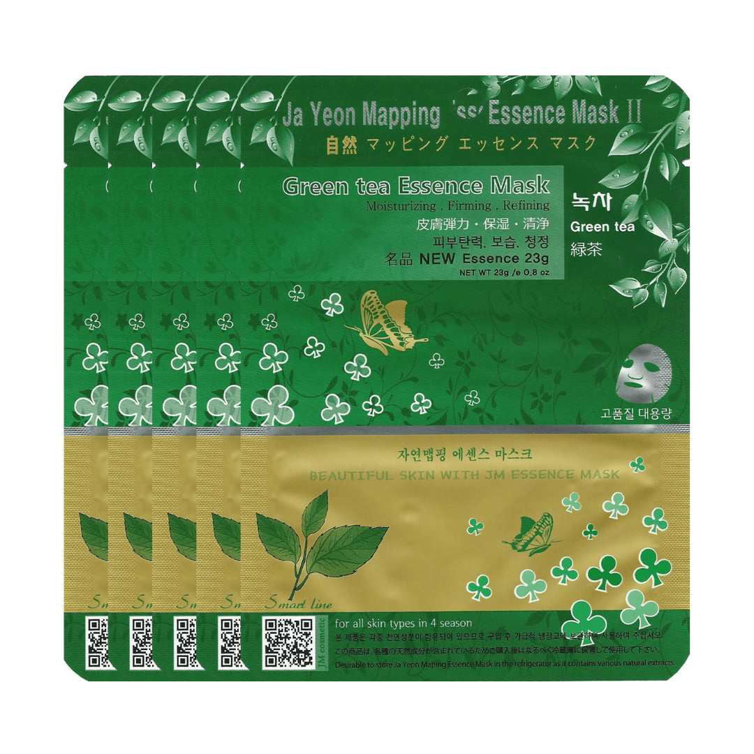 Ja Yeon Mapping Green Tea Purifying Mask (5 PCS) - Miessential