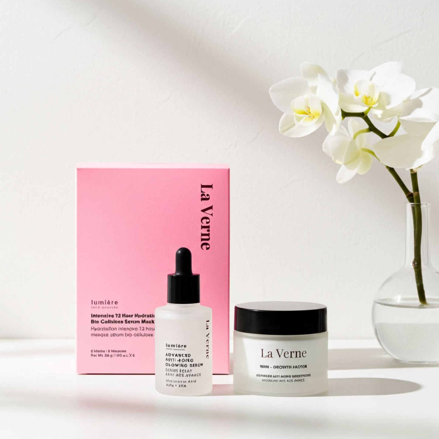 La Verne Lumiere Growth Factor + Hyaluronic Acid Advanced Skincare Set