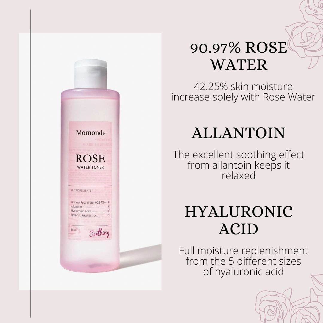 Mamonde Rose Water Toner (150ml) - Miessential