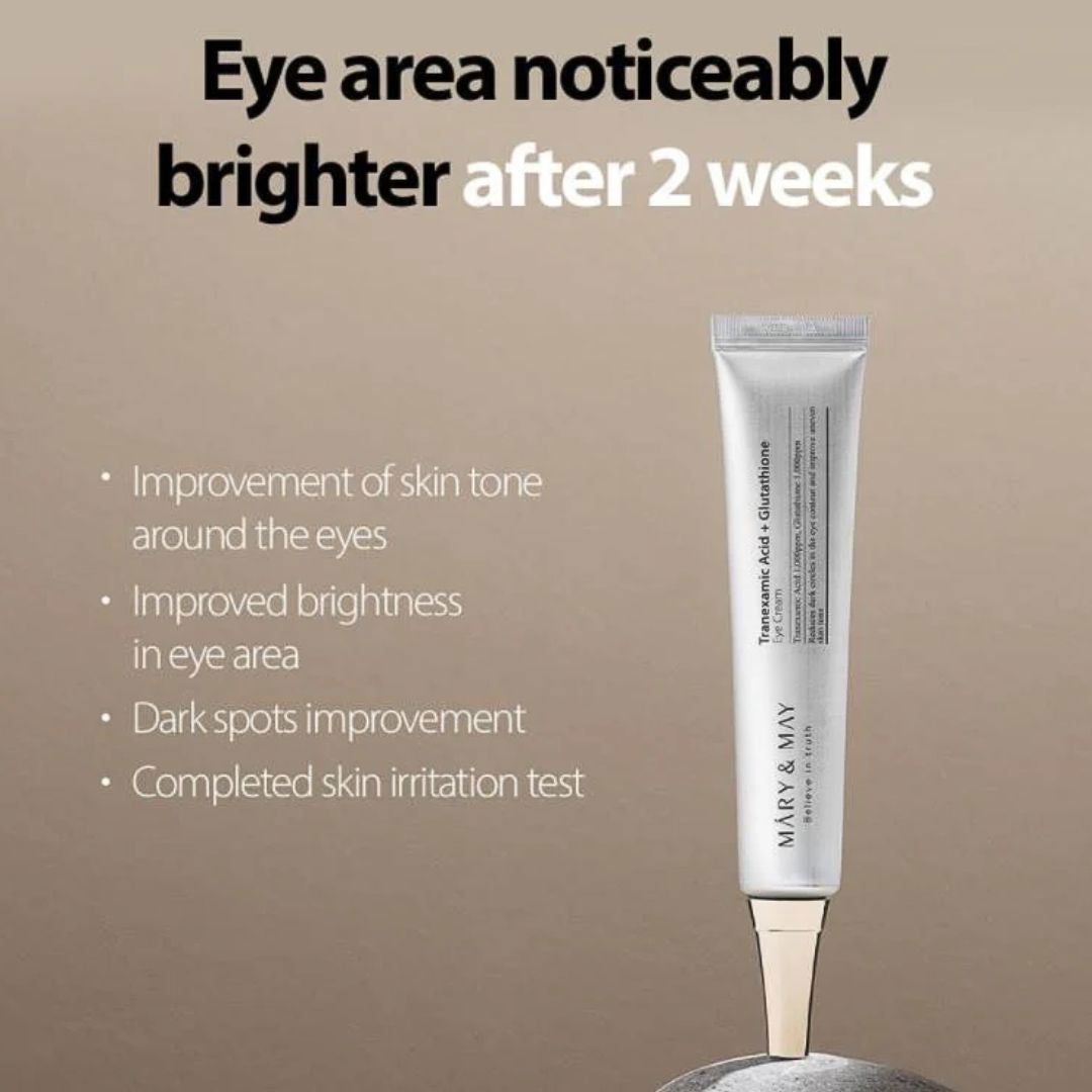 Mary & May, Tranexamic Acid + Glutathione Eye Cream Mary & May, Tranexamic Acid + Glutathione Eye Cream