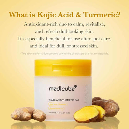 Medicube Kojic Acid Turmeric Pad