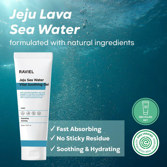 RAVIEL Jeju Lava Sea Water Vital Soothing Gel - Miessential