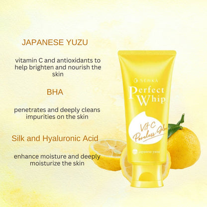 Shiseido Senka Perfect Whip Vitamin C Poreless Glow Miessential