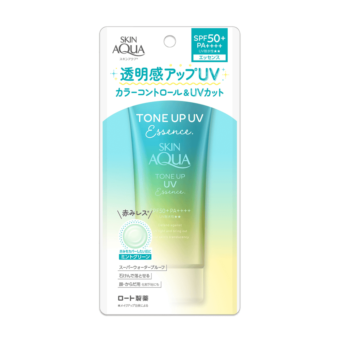 Skin Aqua Tone Up UV Essence Mint Green