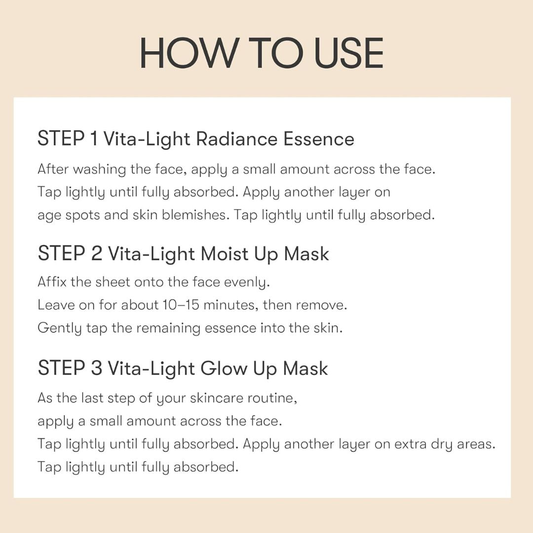 VT CICA Vita-Light All-in-One 3-Step Mask