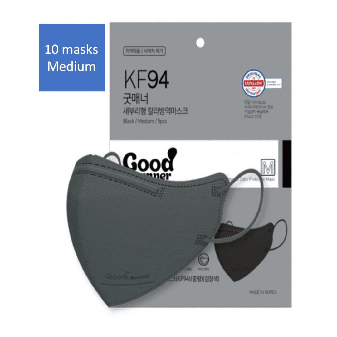 Good Manner Mask KF94 2D [Medium] Adult (10 Masks ) Good Manner