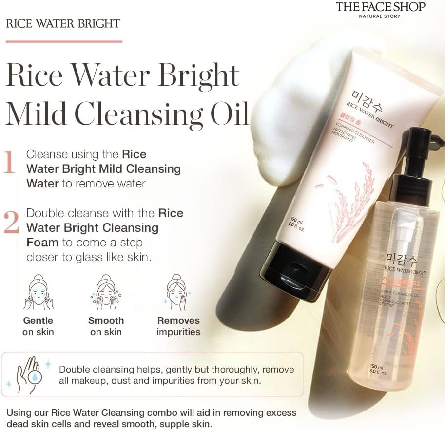 THE FACE SHOP Rice Water Bright Cleansing Foam THE FACE SHOP