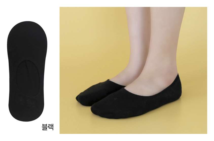 Mo & Joe Women's Low Cut Non Slip Socks - Black / WOMEN: 230-250mm