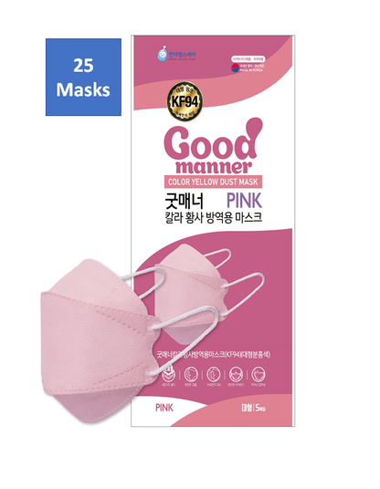 Good Manner KF94 Mask Adult (25 Masks) Good Manner