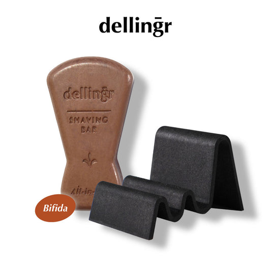 DELLINGR BIFIDA SHAVING BAR - 100g / Shaving Bar + Stand DELLINGR
